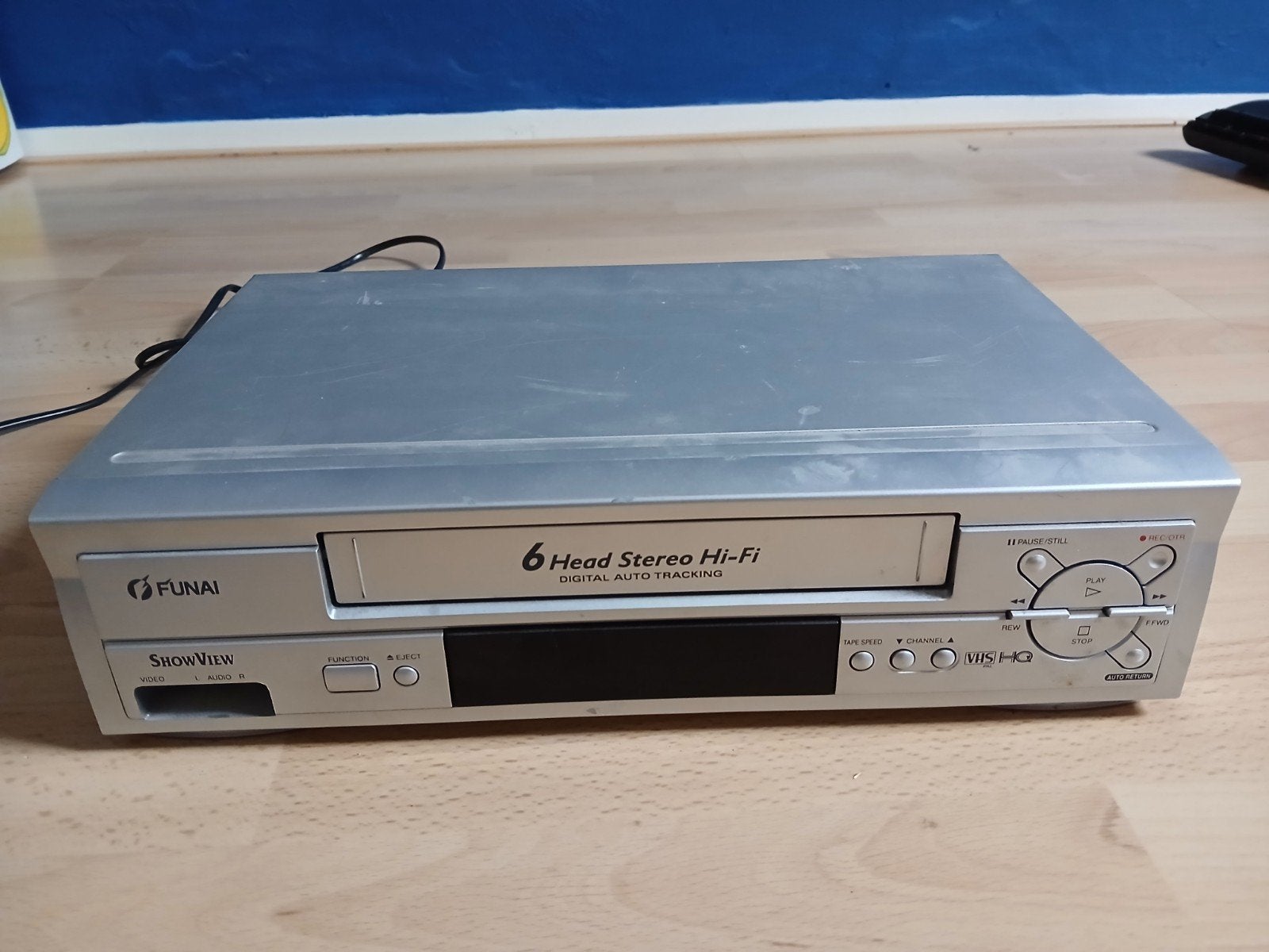 Funai 6 Head Stereo Hi-Fi VHS-speler met ShowView, Ophalen of Verzenden, Gebruikt, VHS-speler of -recorder