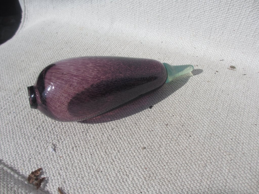 Kosta Boda Gunnel Sahlin Art Glass Sculpture Aubergine, Ophalen of Verzenden