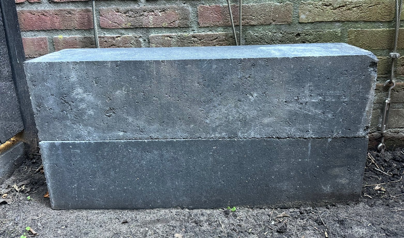 2 stapelblokken antraciet 60X15X15, Tuin en Terras, Ophalen, Blok, Nieuw, Minder dan 25 cm