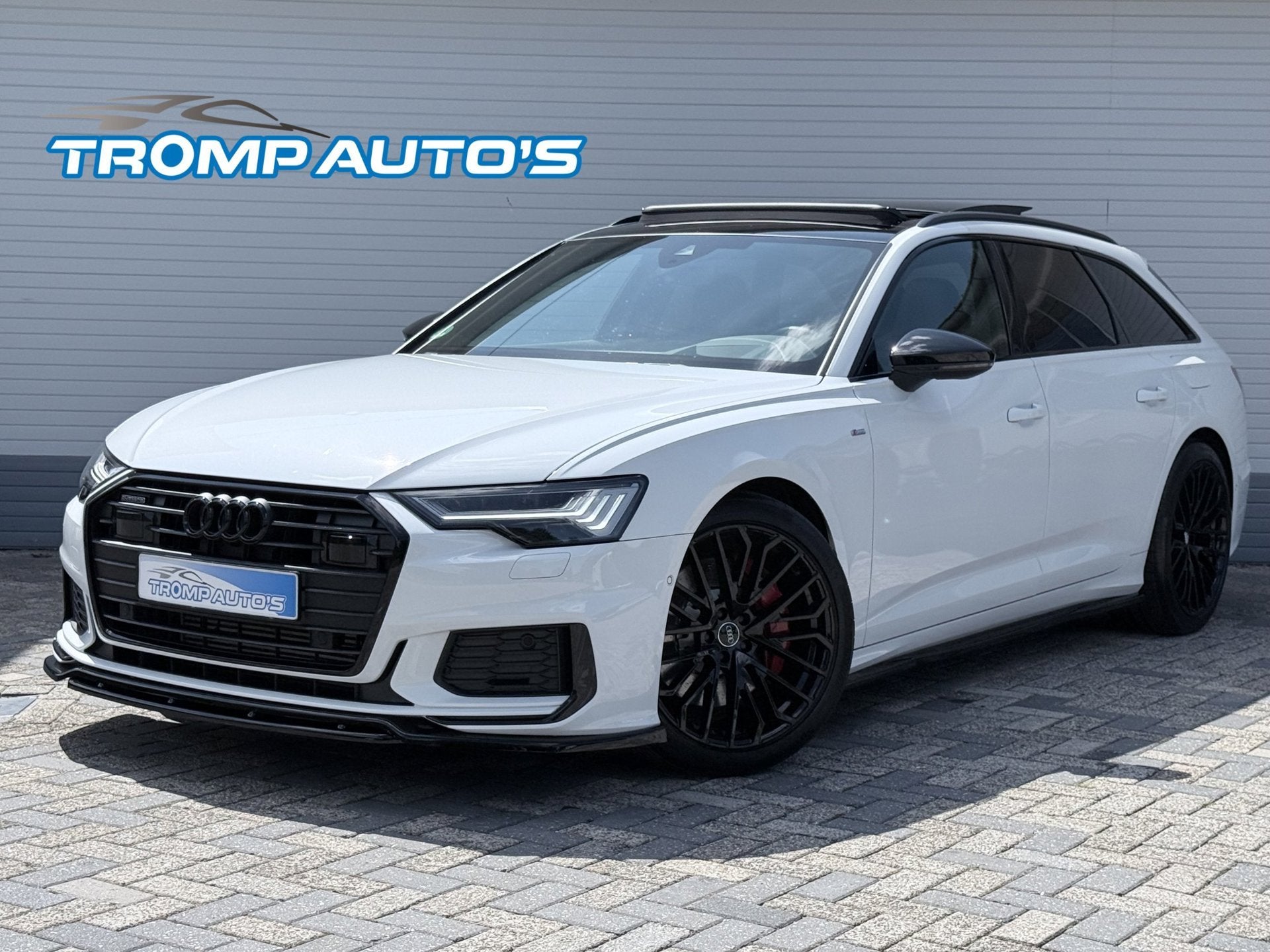 Audi A6 Avant 55 TFSI e quattro S-LINE Competition|PANO|RS S, Auto's, Audi, Automaat, Gebruikt, Zwart, Wit