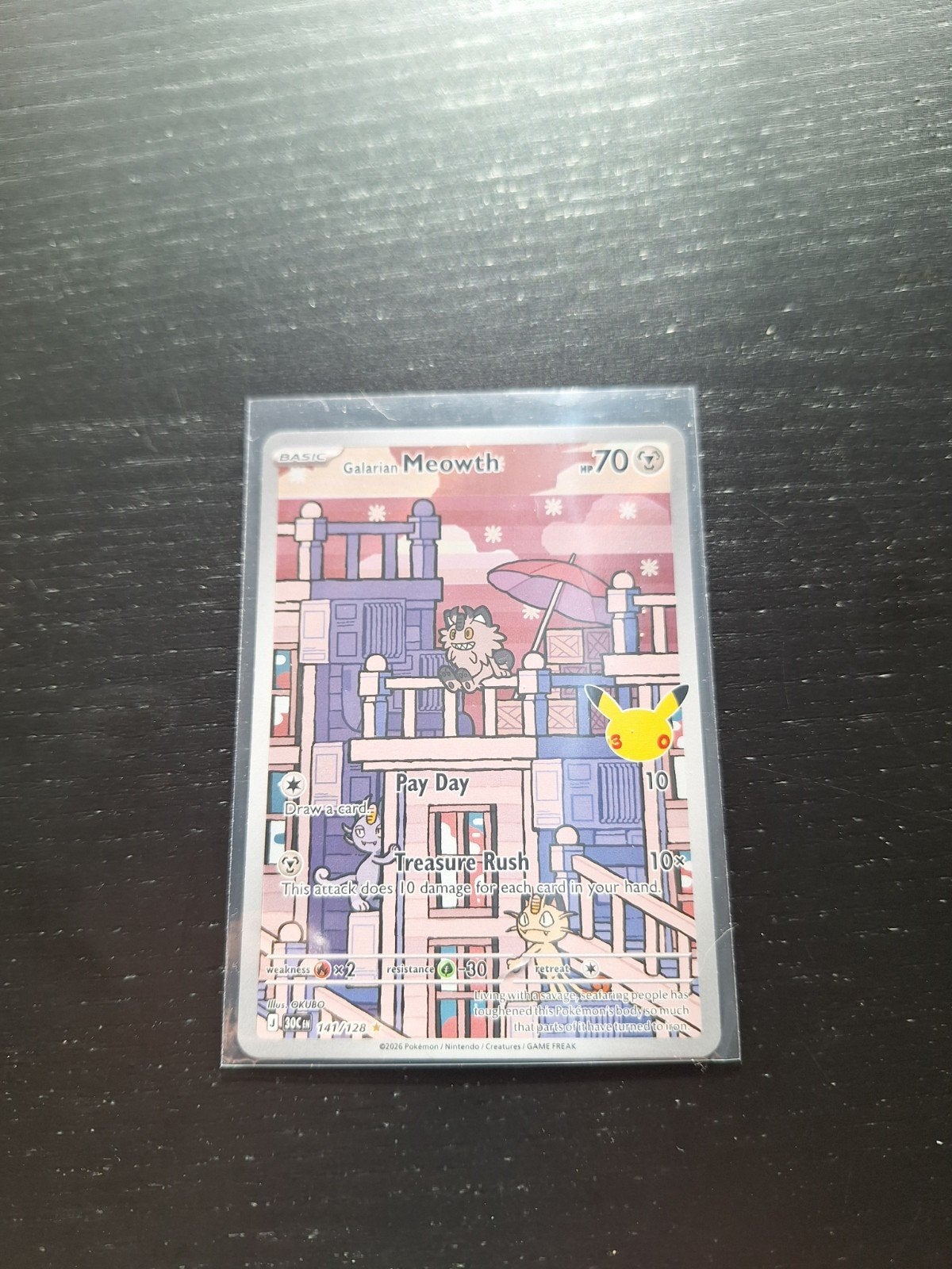 Galarian Meowth 141/128, Ophalen of Verzenden, Nieuw, Losse kaart, Foil