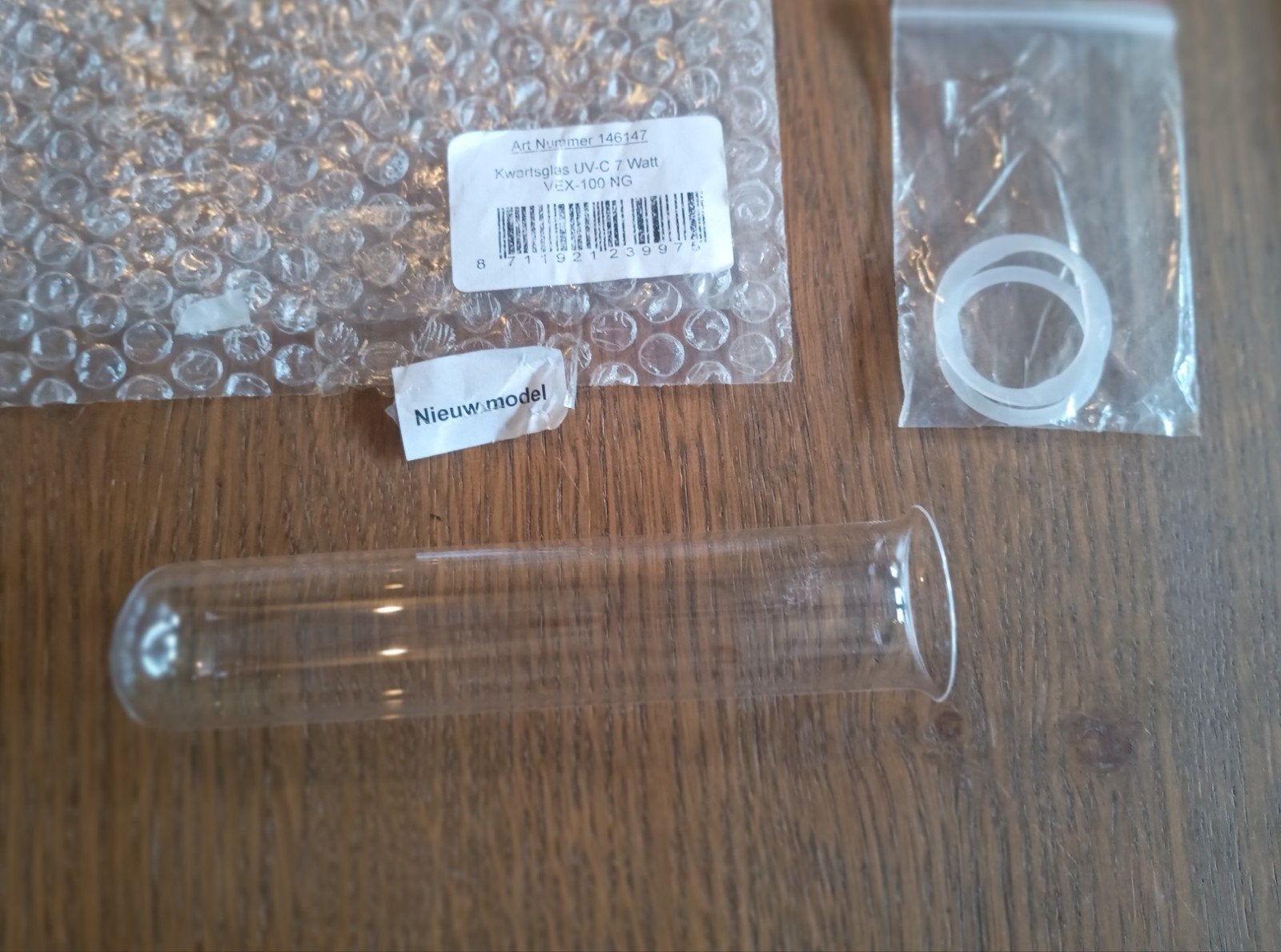 Kwarts glas voor UV-C filter VEX-100 NG 7 Watt, Ophalen of Verzenden, Nieuw
