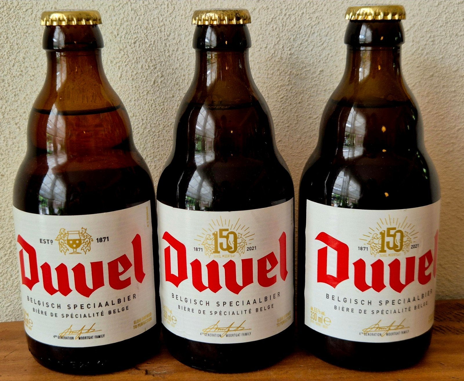 2022  3 flessen DUVEL speciaal bier MOORTGAT 8,5%, Verzamelen, Ophalen of Verzenden, Zo goed als nieuw, Flesje(s), Duvel