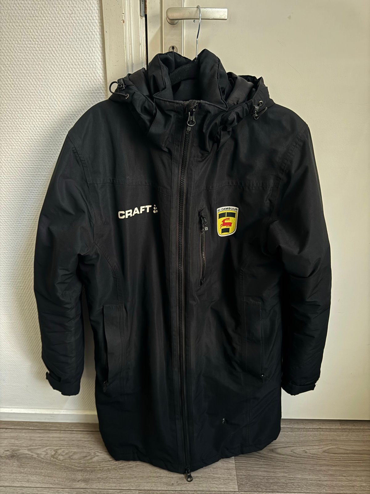 SC Cambuur winterjasp, Ophalen of Verzenden, Gedragen, Maat 46 (S) of kleiner, Zwart