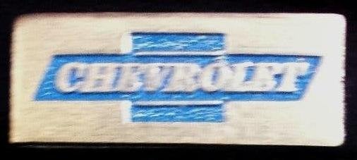 Chevrolet speld- blauw zilverkleur, Verzenden, Nieuw, Transport, Speldje of Pin