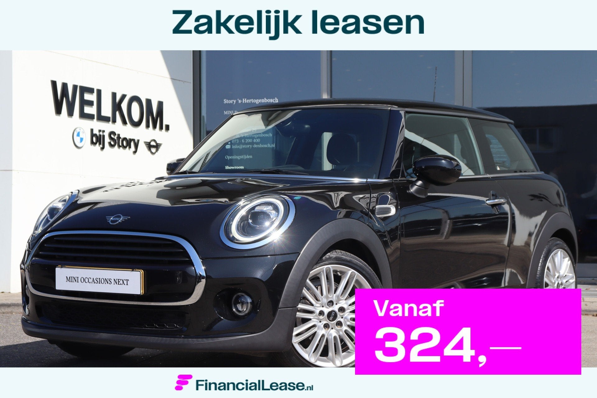 MINI Cooper Hatchback / Comfort Access / LED / Cruise Contro, Voorwielaandrijving, Gebruikt, Met garantie (alle), 4 stoelen