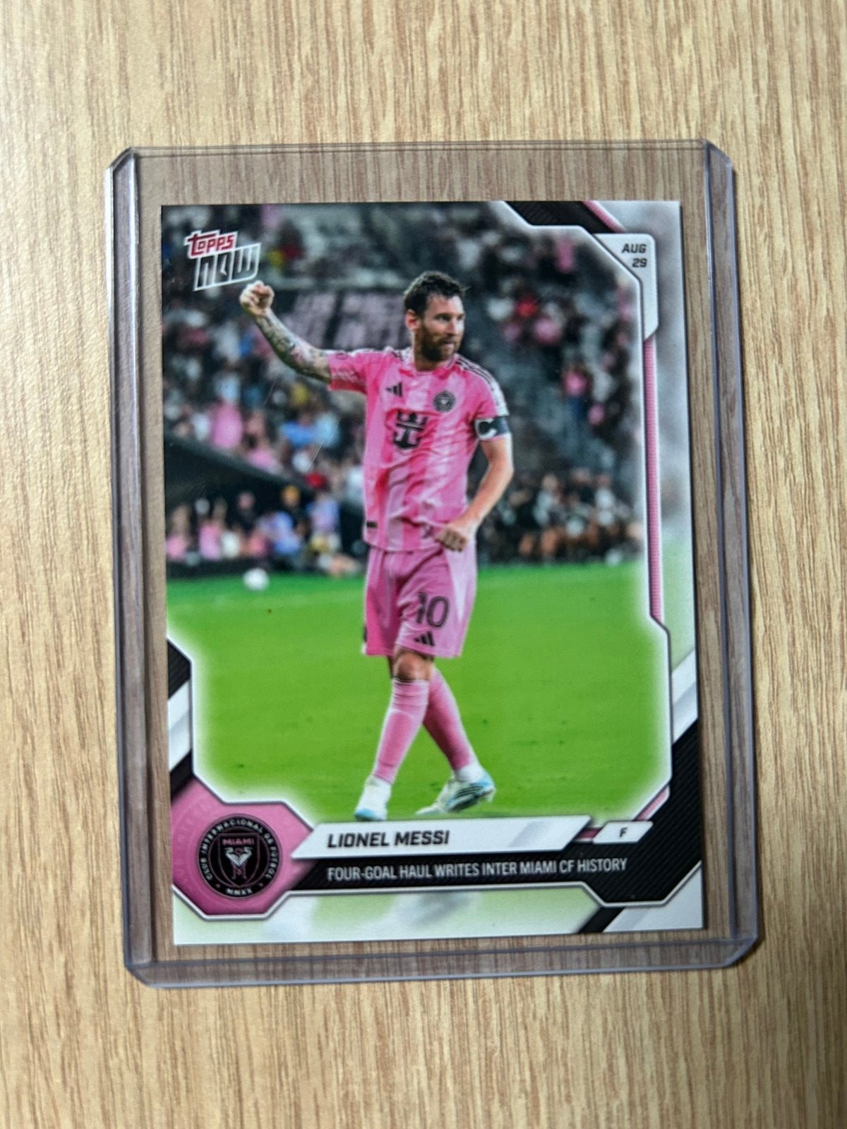 Lionel Messi MLS Topps Now  - card 70 - te koop, Ophalen of Verzenden, Zo goed als nieuw, Buitenlandse clubs, Spelerskaart