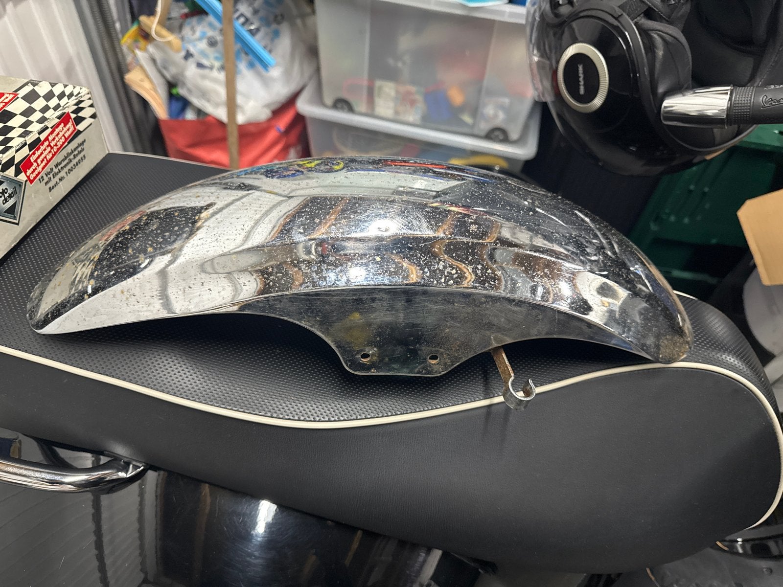 Bobber spatbord chroom - Gebruikt, Motoren, Ophalen of Verzenden, Gebruikt