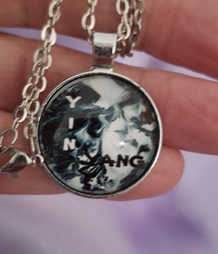 Yin Yang halskettinkje, Sieraden, Tassen en Uiterlijk, Kettingen, Verzenden, Nieuw, Zilver, Overige materialen