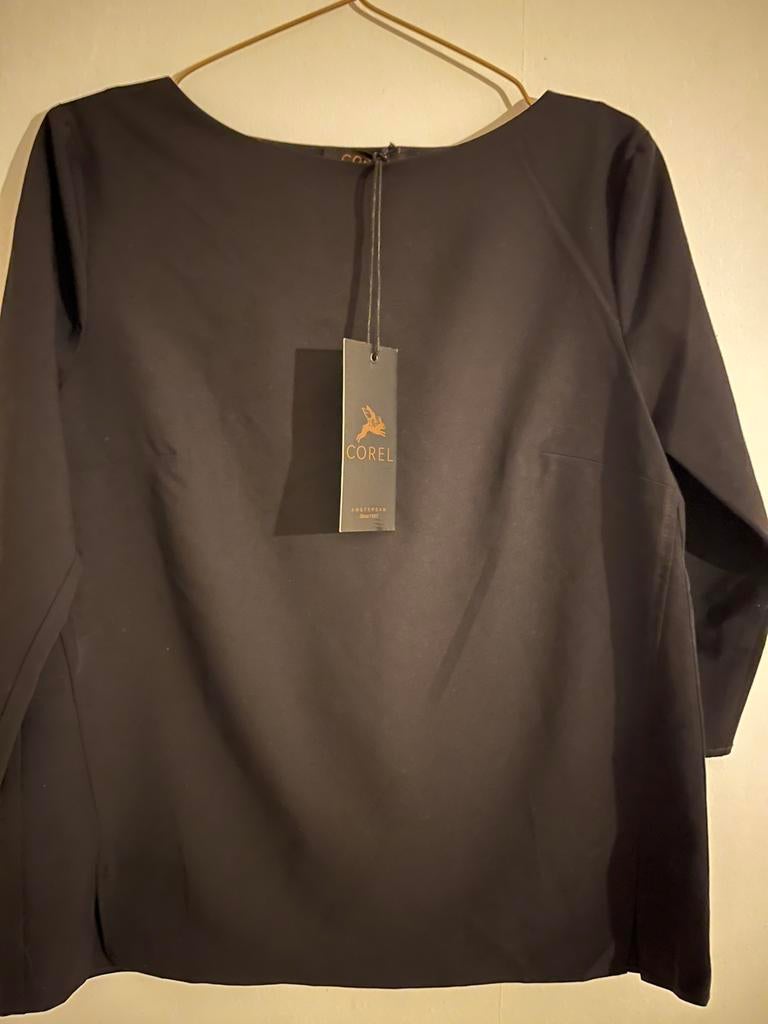 COREL DAMES BLOUSE ZWART 40, Verzenden, Zo goed als nieuw, Maat 38/40 (M), Zwart