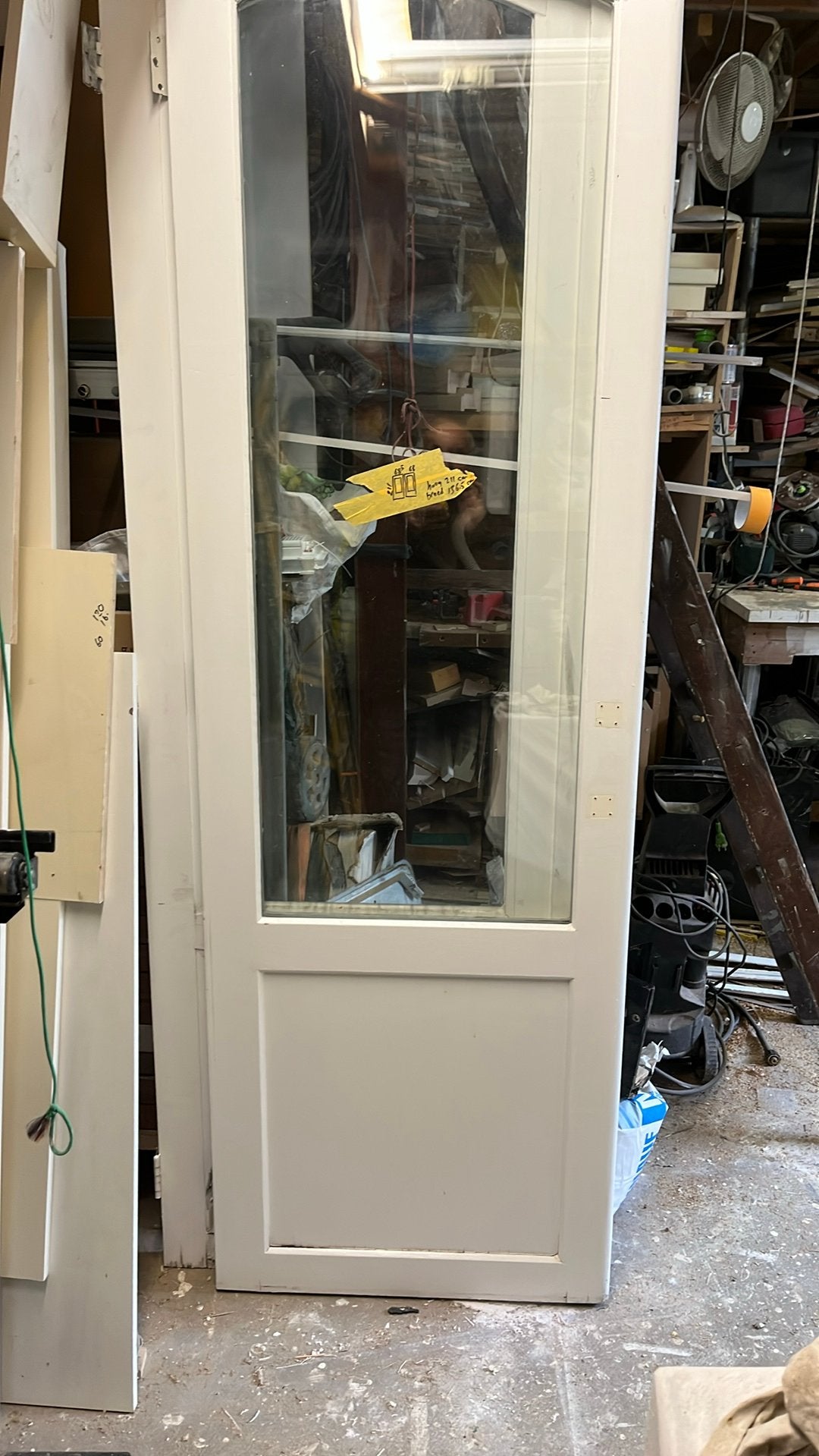 Openslande deur met dubbel glas, Ophalen, 120 cm of meer, 200 tot 215 cm, Buitendeur