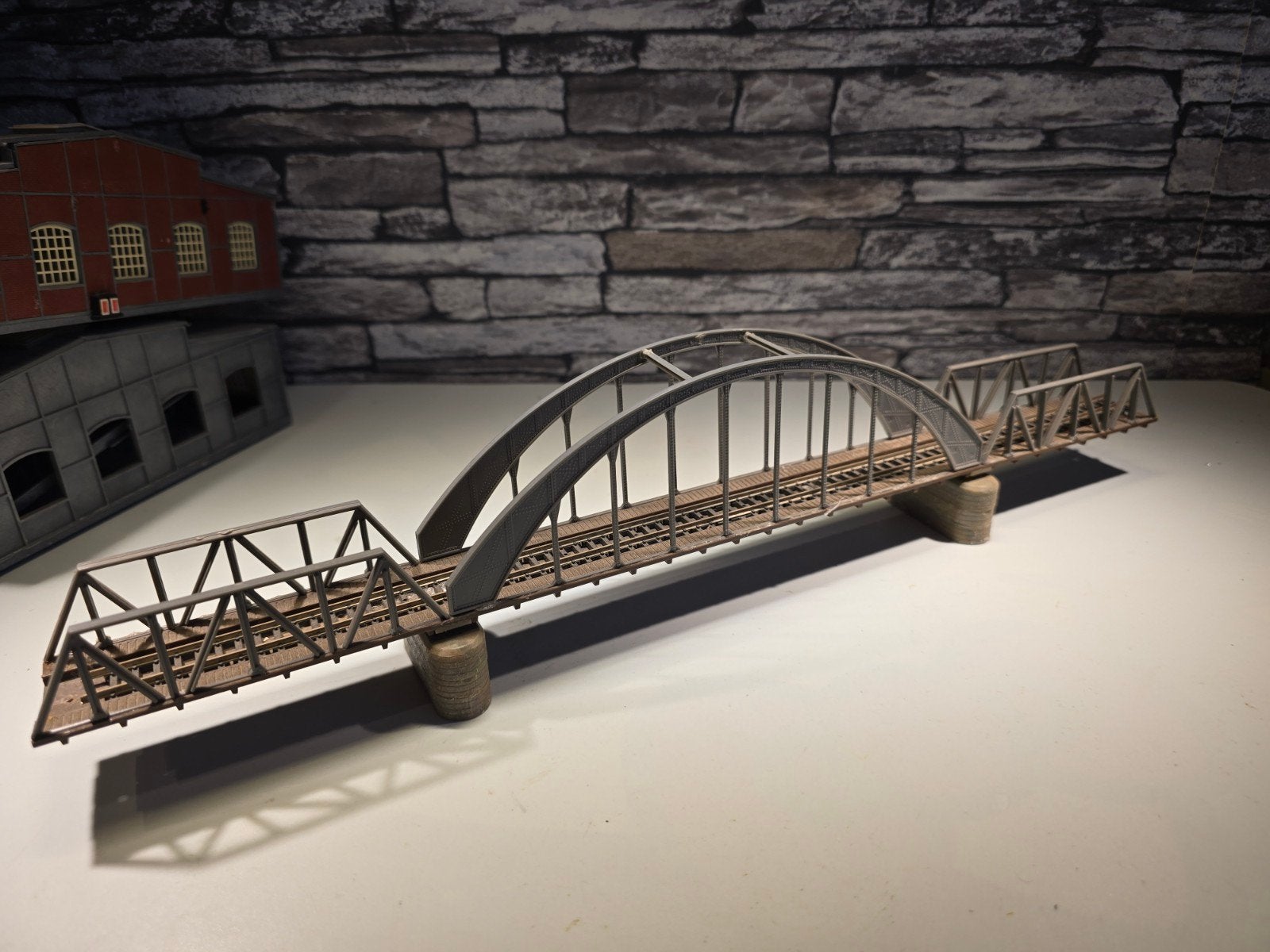 brug boogbrug 40 cm N spoor trein 1:160, Overige merken, Gebruikt, Gelijkstroom of Wisselstroom, Brug, Tunnel of Gebouw