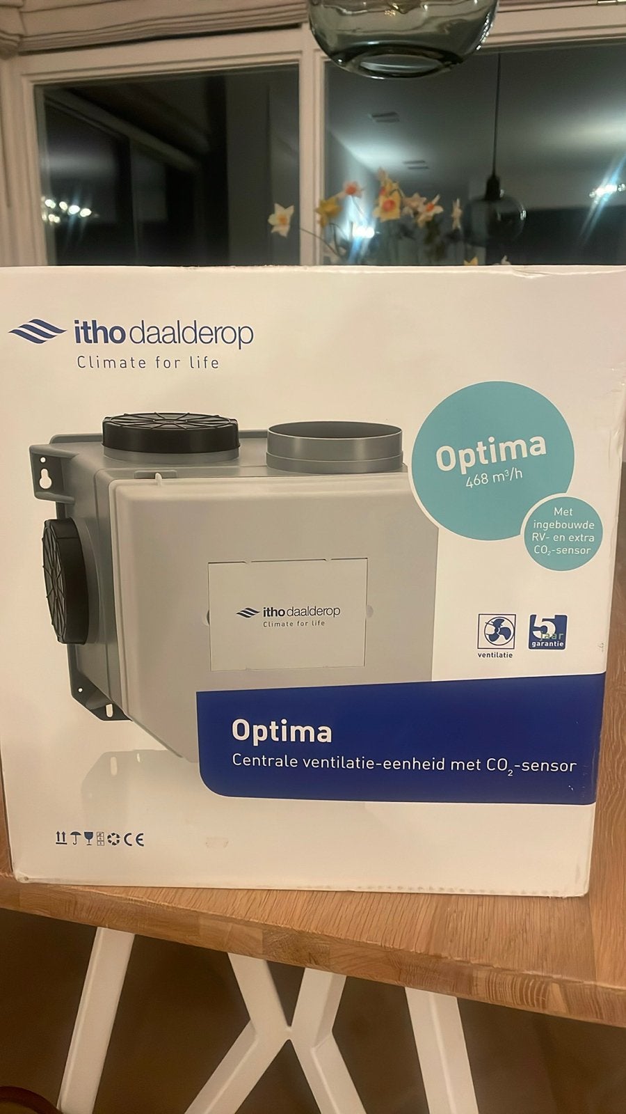 Itho Daalderop Optima Ventilatiebox, CO2-sensor afstandsbedi, Ophalen, Nieuw, Ventilator