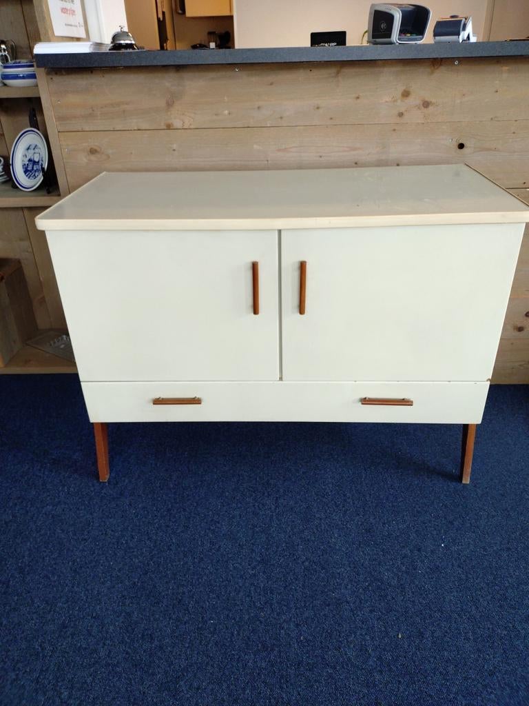 Vintage commode met lade en deurtjes, jaren 60, Ophalen