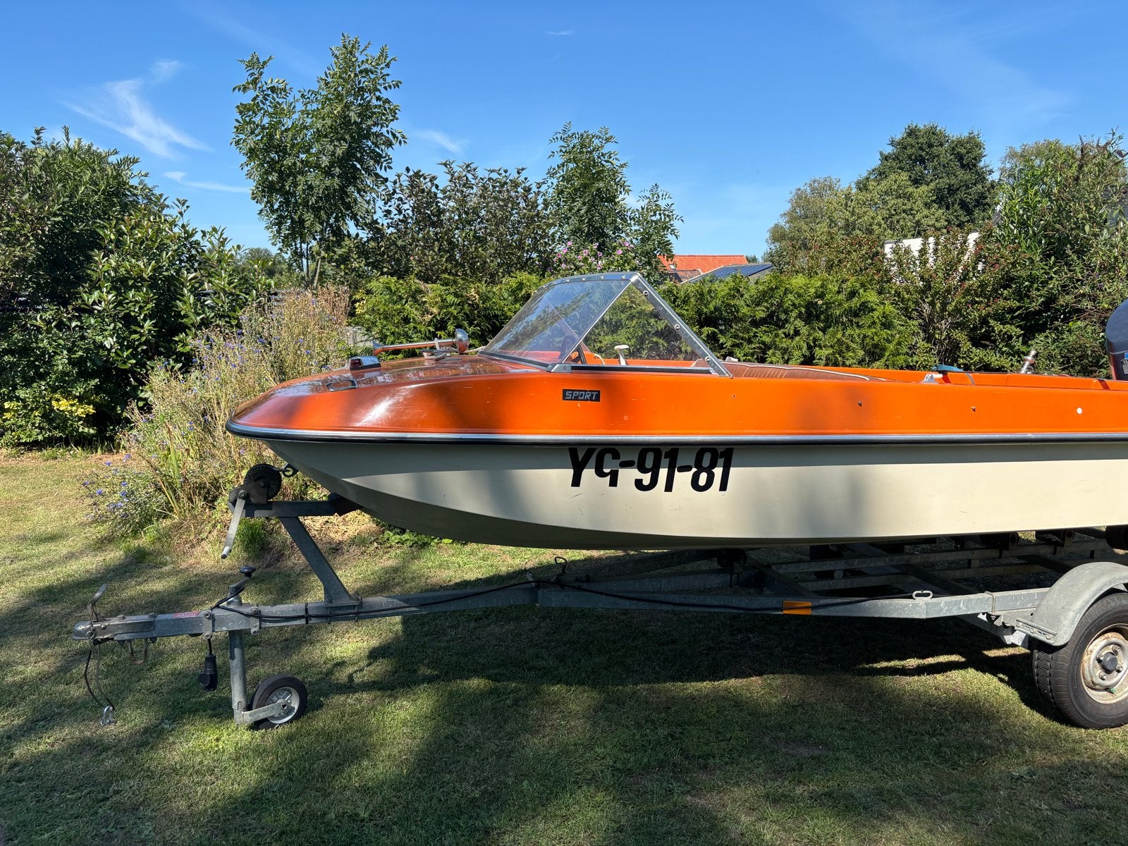 Retro Speedboot Riamar Sport Yamaha 40 pk en Trailer, Ophalen, Overige merken, Gebruikt, Minder dan 70 pk