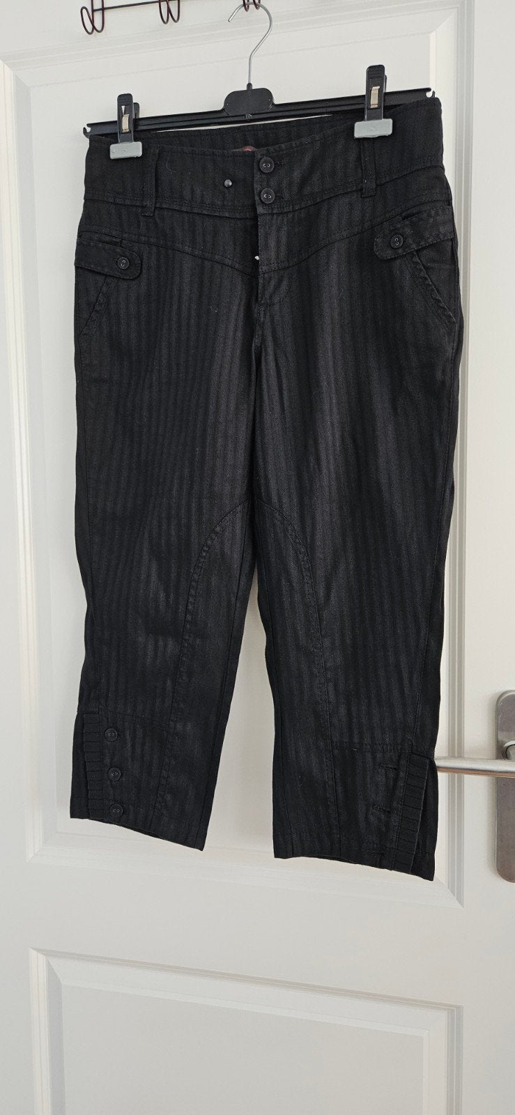 Steps Zwarte Driekwart Broek Maat 40, Kleding | Dames, Broeken en Pantalons, Maat 38/40 (M), Zwart, Ophalen of Verzenden, Driekwart