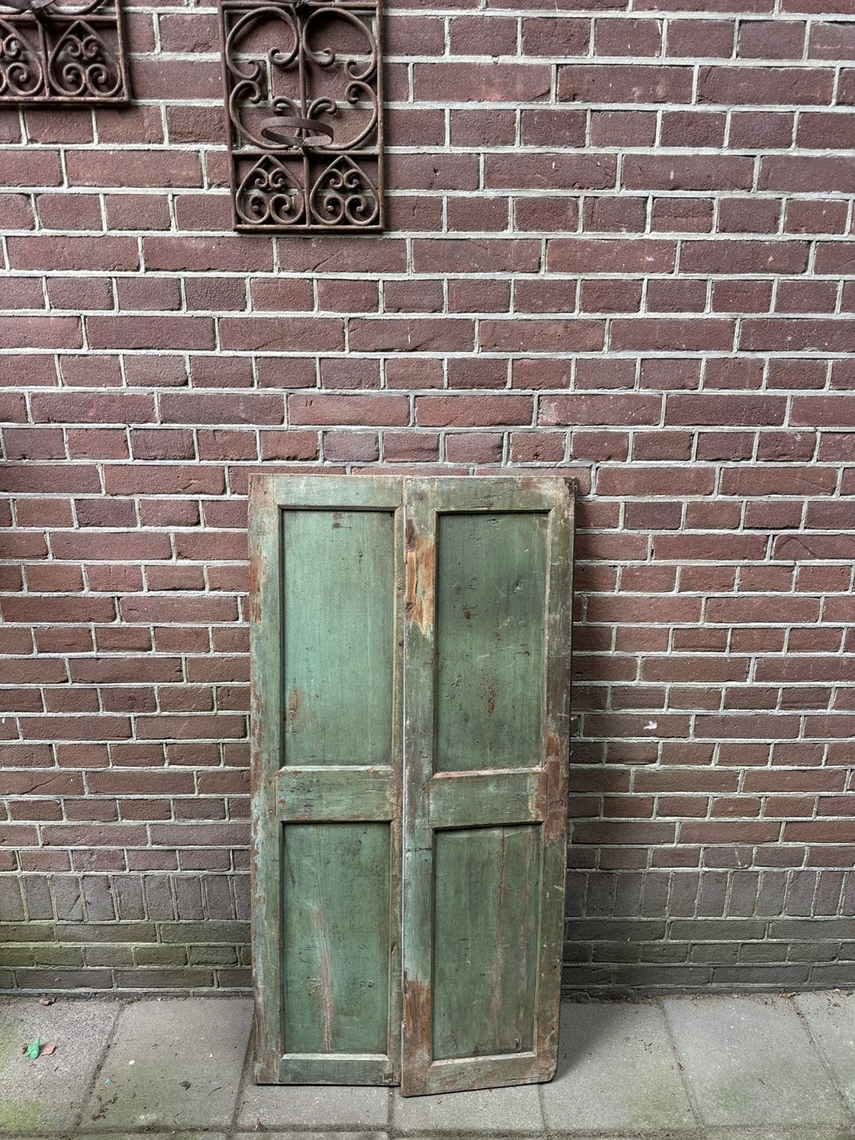 Set houten luiken 2 kanten toepasbaar Frans, Brocante, deco, Ophalen