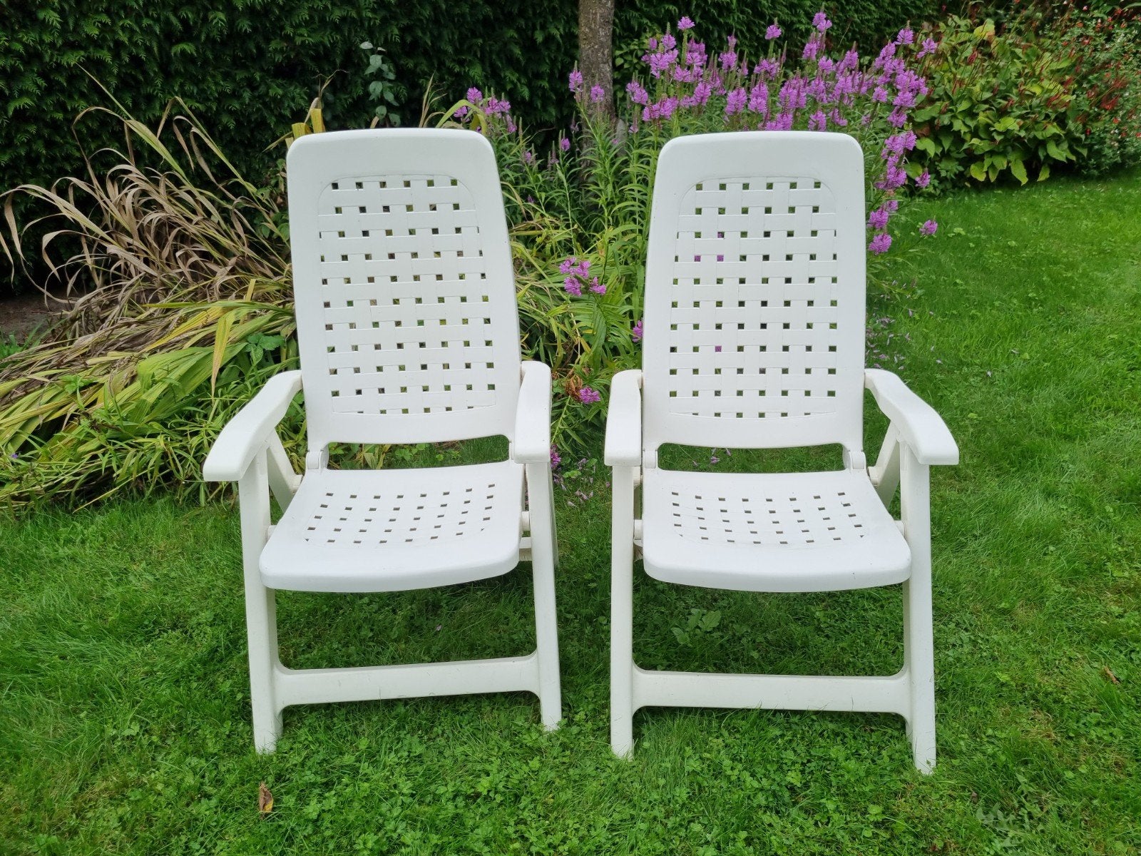Tuinstoelen in 100% staat bieden, Ophalen, Zo goed als nieuw, Kunststof, Verstelbaar