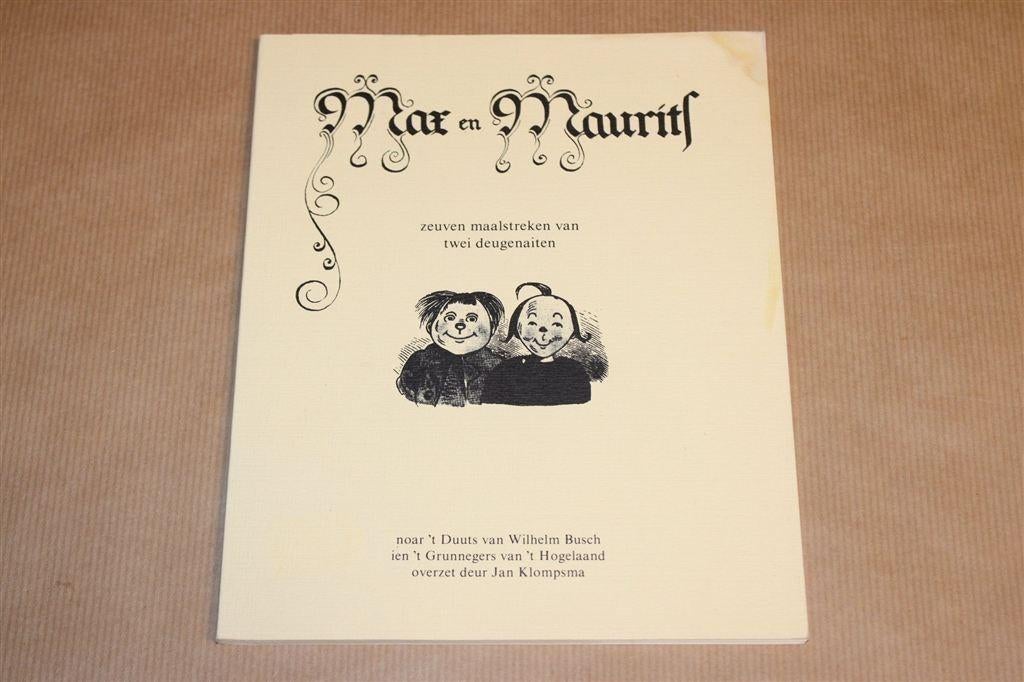 Max en Maurits — Wilhelm Busch in het Gronings [1980], Ophalen of Verzenden, Gelezen