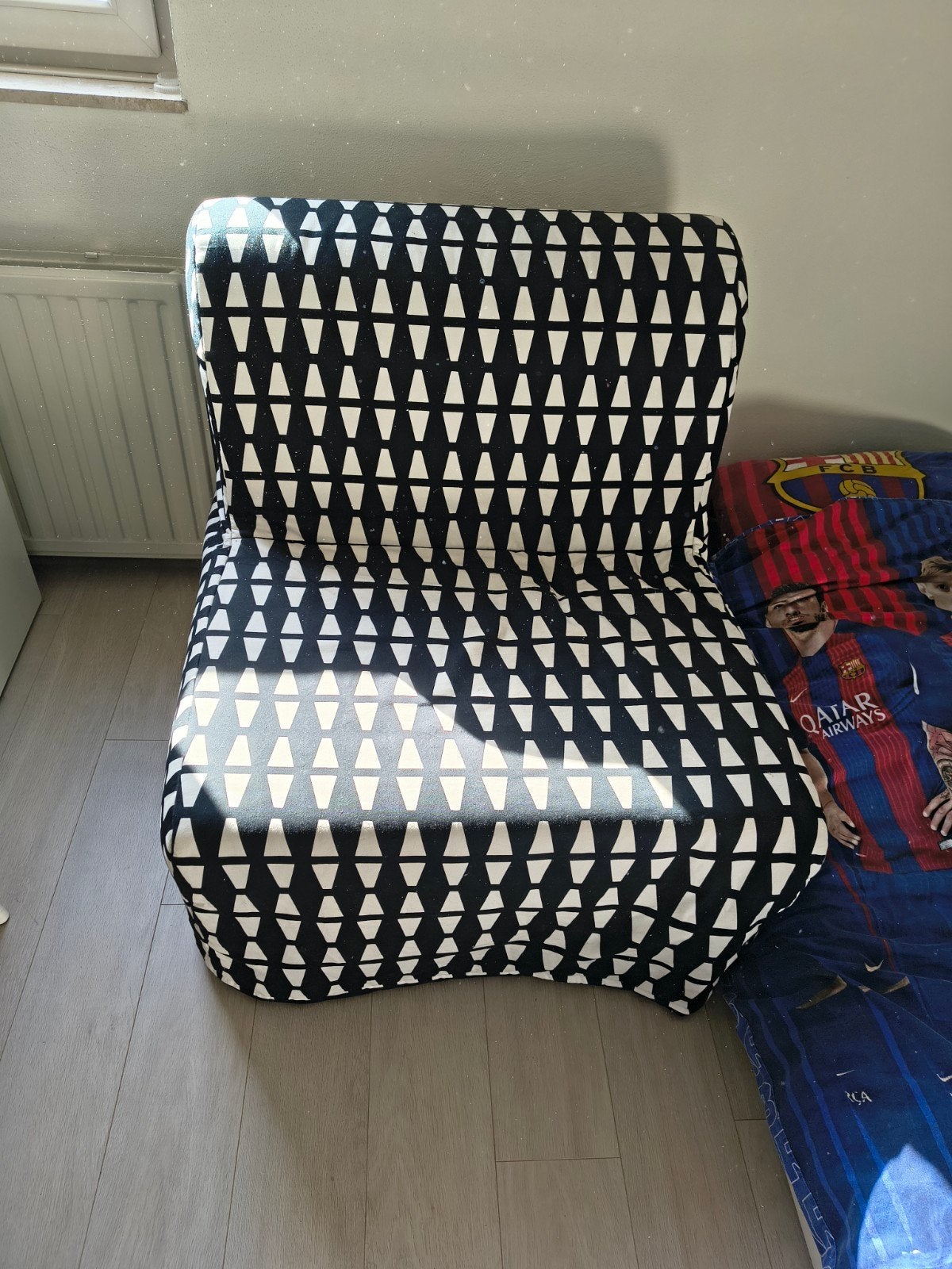slaapbank ikea 1 pers, Ophalen, Gebruikt, Eenpersoons, Meerkleurig