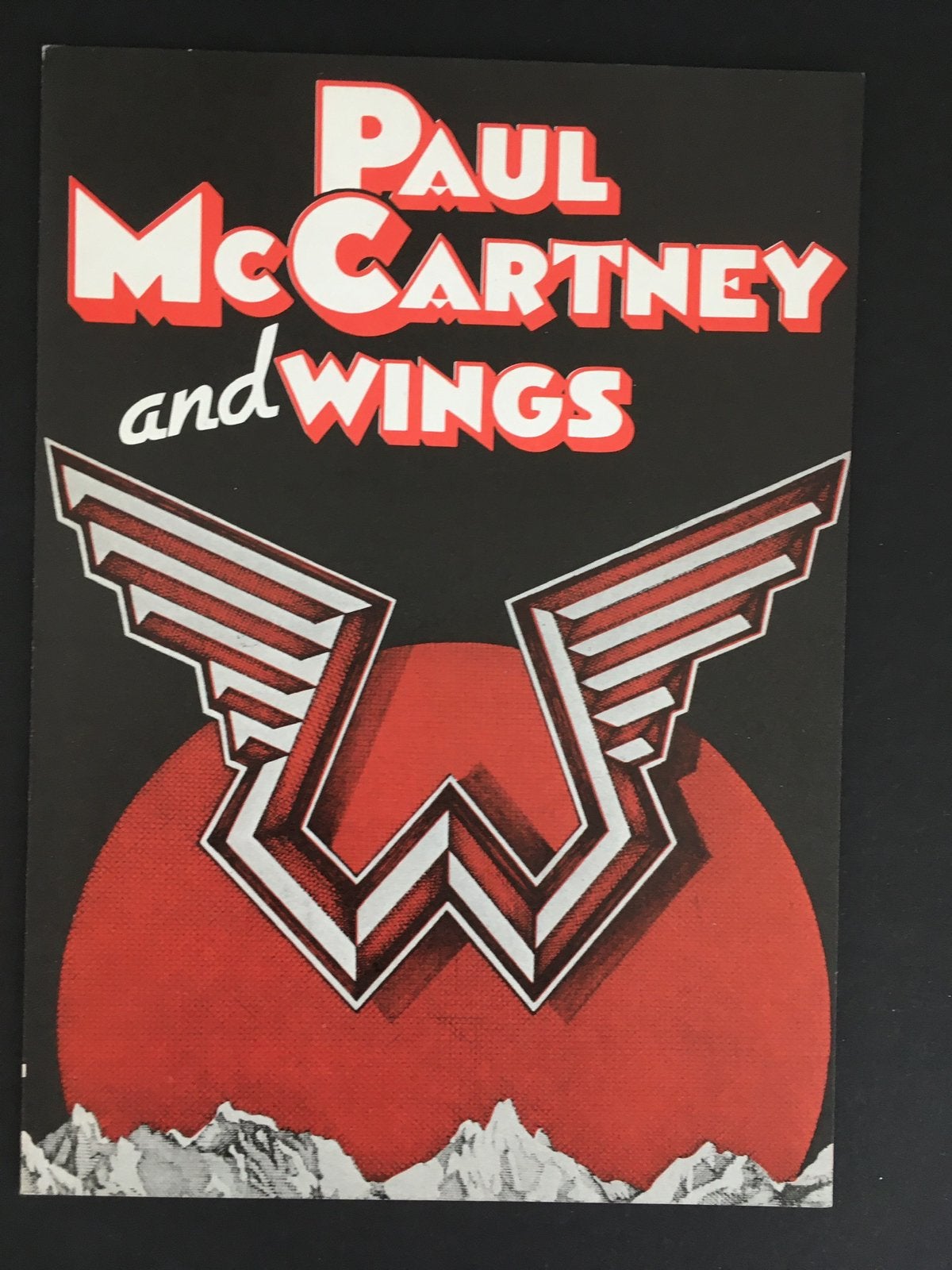 Paul McCartney and Wings promotie brochure, Ophalen of Verzenden, Zo goed als nieuw, Boek, Tijdschrift of Artikel