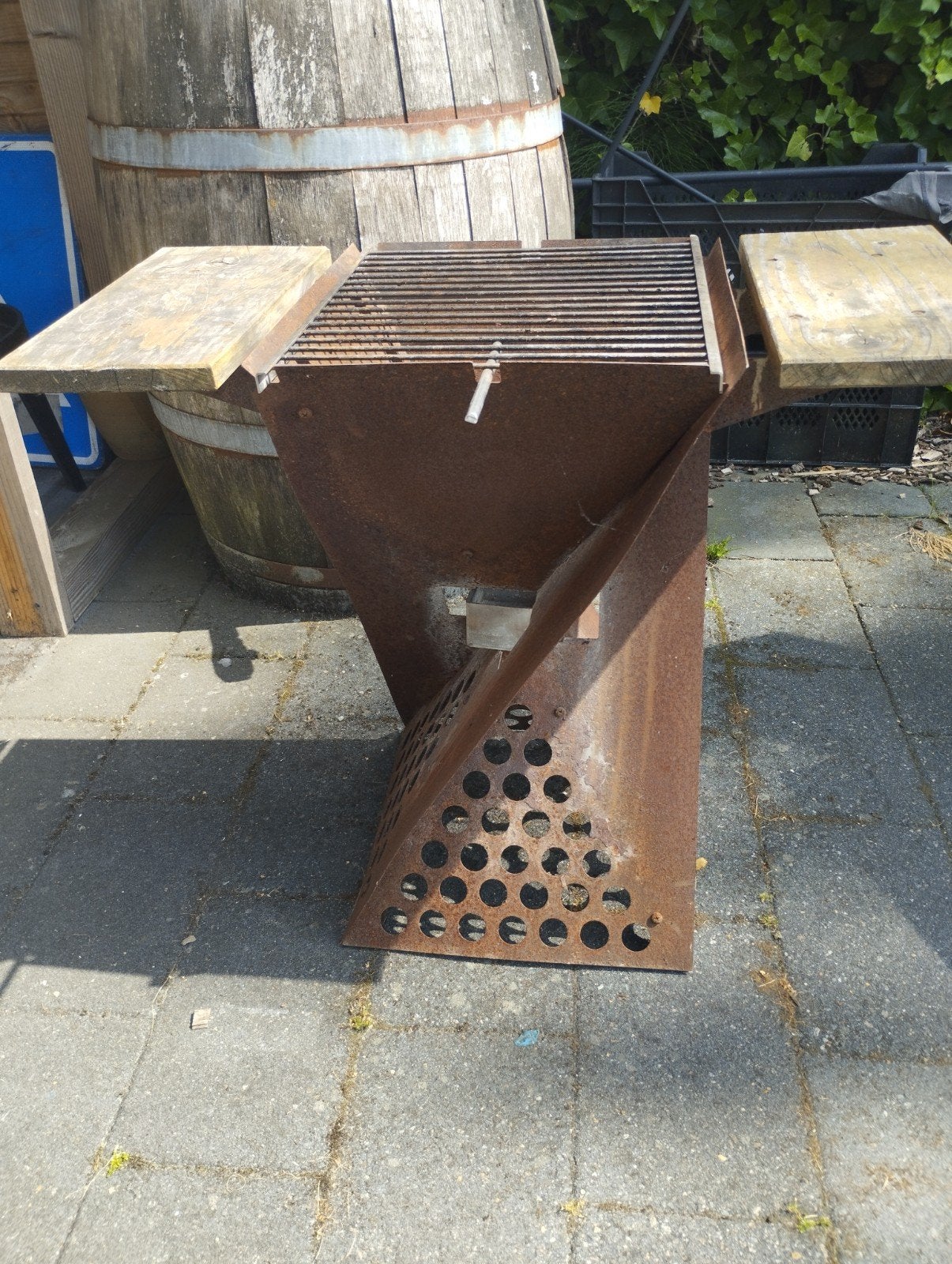 cortenstaal barbecue/vuurkorf., Ophalen