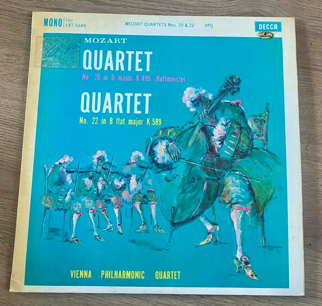 lp: Mozart - No.20 In D Major / No.22 In B Flat Major(1961), Kamermuziek, Ophalen of Verzenden, Zo goed als nieuw, 12 inch