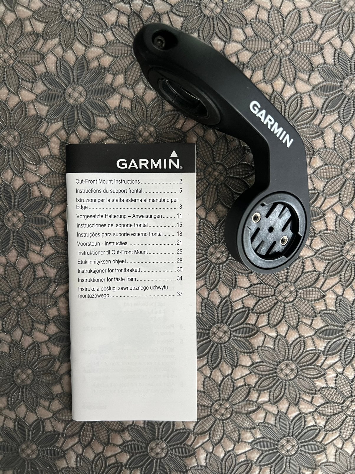 Garmin Edge Extended Out-Front Fietssteun zgan, Ophalen of Verzenden, Zo goed als nieuw