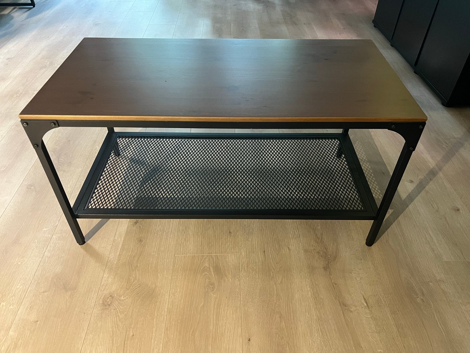 IKEA FJÄLLBO salontafel, zwart, 90x46 cm, Ophalen, Gebruikt, 50 tot 100 cm, Minder dan 50 cm
