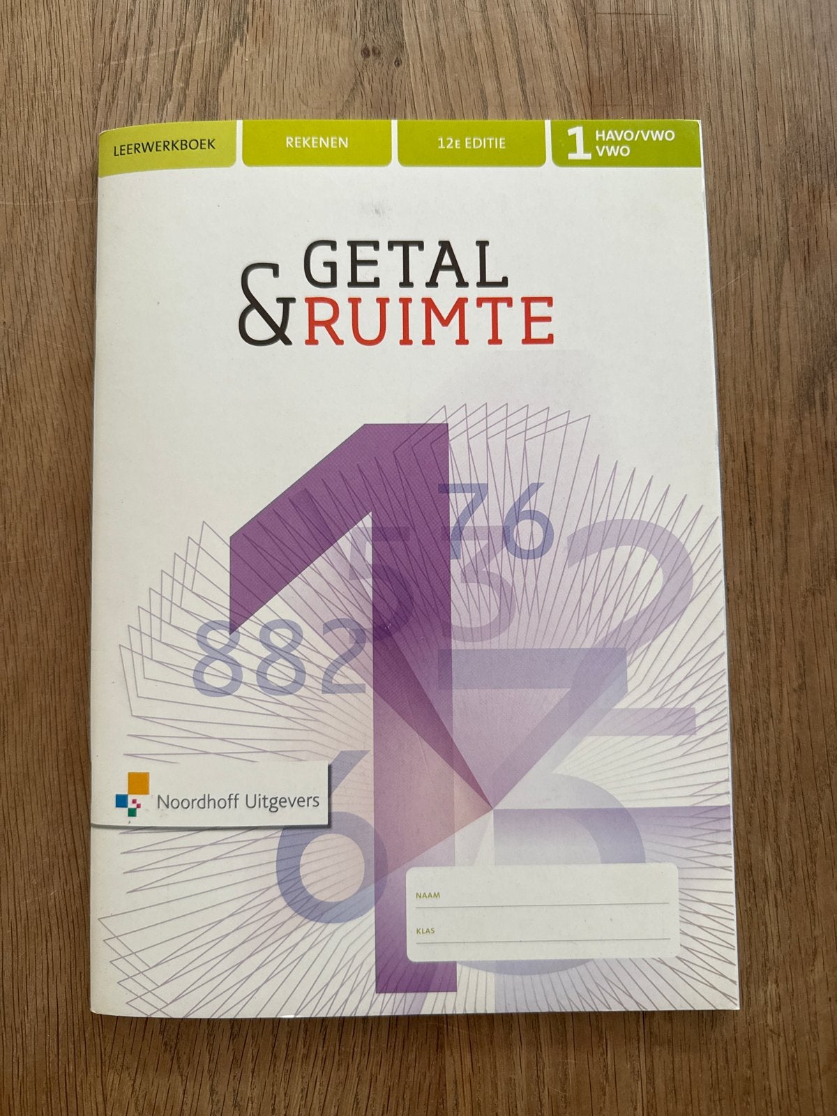 Getal & Ruimte Rekenboek 1 HAVO/VWO 12e editie, Verzenden, Gelezen, HAVO, Wiskunde A
