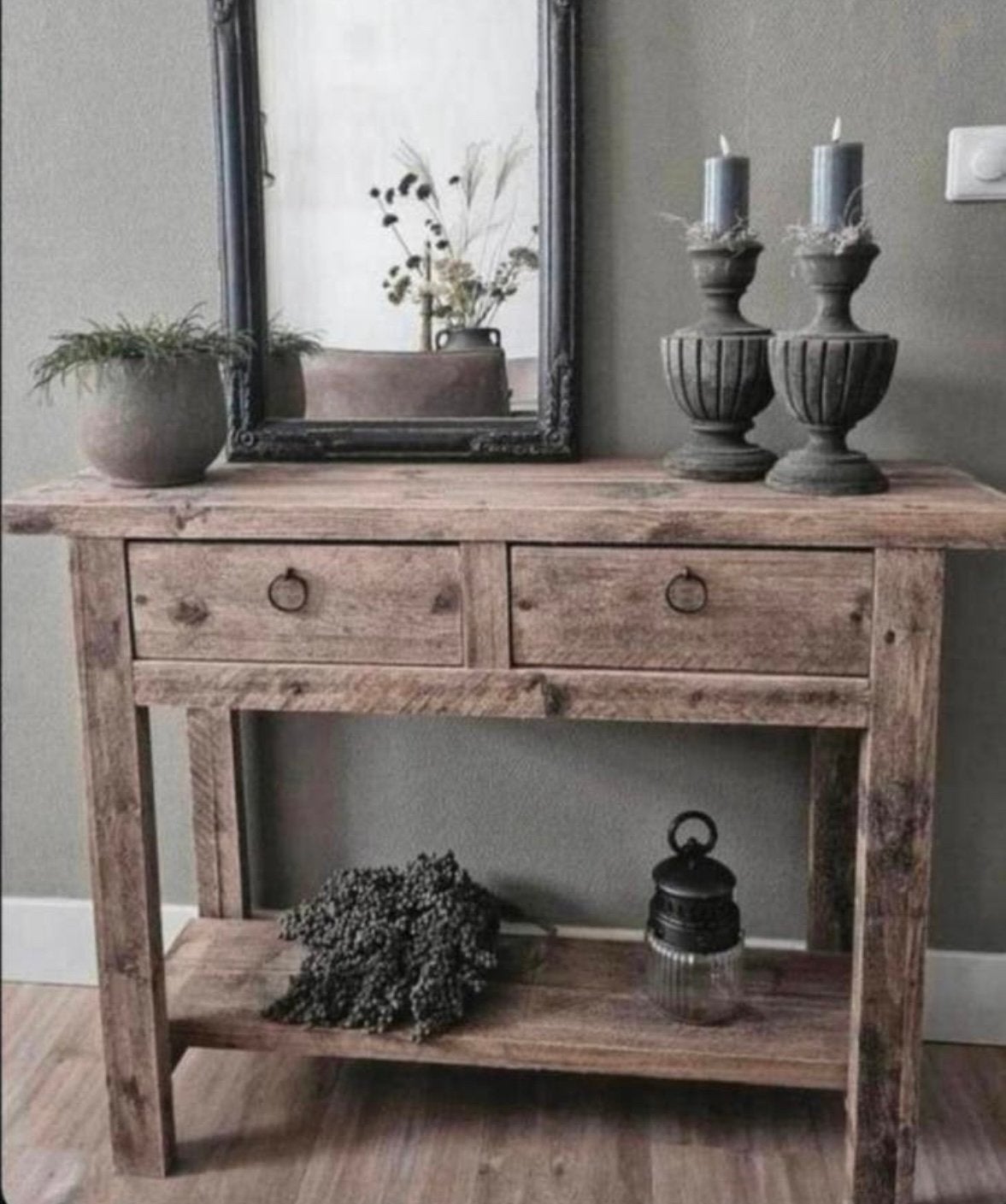 ~Stoer Sober Landelijk Houten Sidetable/Wandtafel~, Ophalen of Verzenden, Nieuw