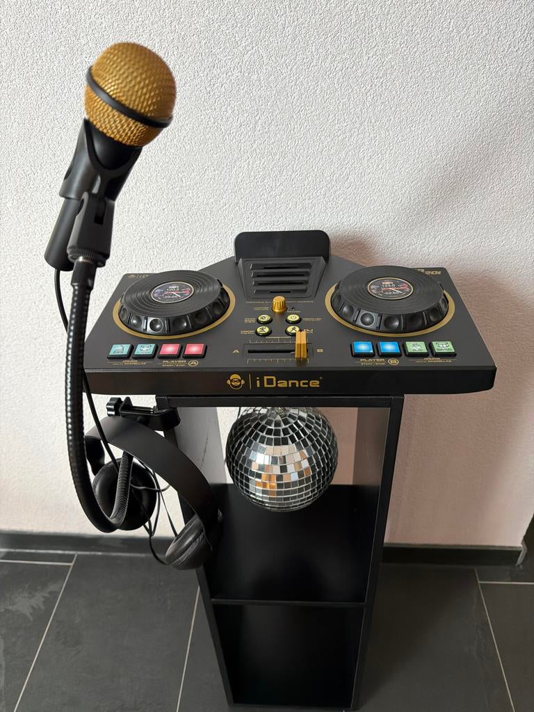 iDance DJ set met microfoon, koptelefoon en discobal, Muziek en Instrumenten, Ophalen, Gebruikt, Dj-set, Overige merken