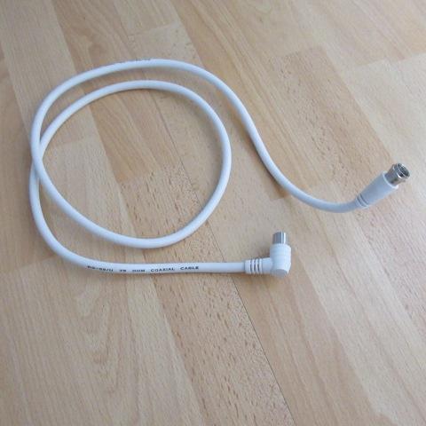 coax kabel 1 meter, Audio, Tv en Foto, Audiokabels en Televisiekabels, Ophalen of Verzenden, Gebruikt, Minder dan 2 meter, Coaxiale kabel