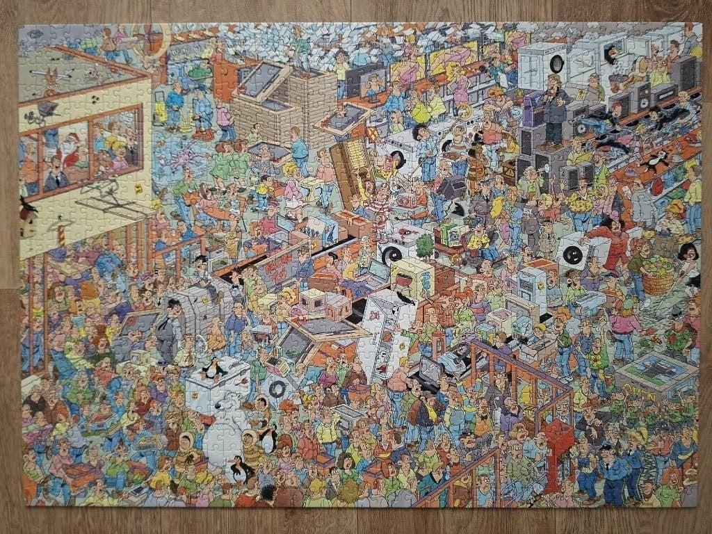 Van Haasteren Black Friday + Kerstkoopjes 1000 €18,00/Ruilen, Ophalen, 500 t/m 1500 stukjes, Zo goed als nieuw, Legpuzzel