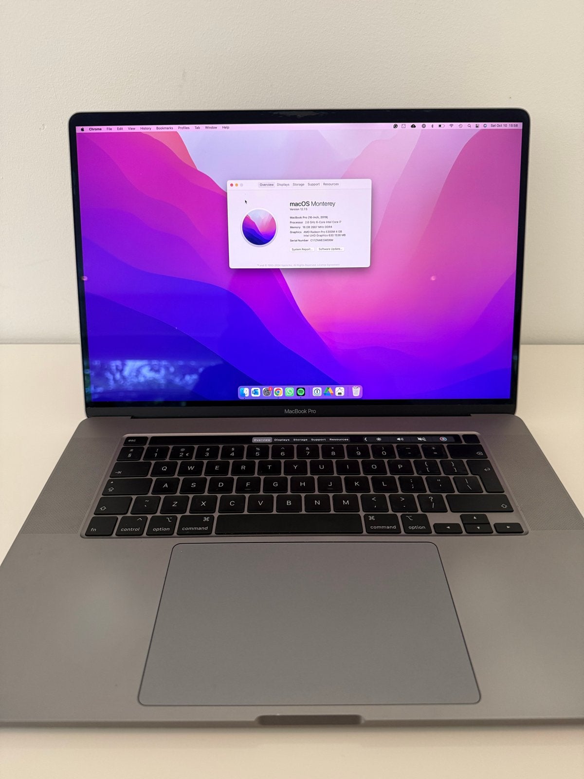 MacBook Pro 2019 16 inch 500GB, Computers en Software, 2 tot 3 Ghz, 512 GB, Zo goed als nieuw, 16 inch