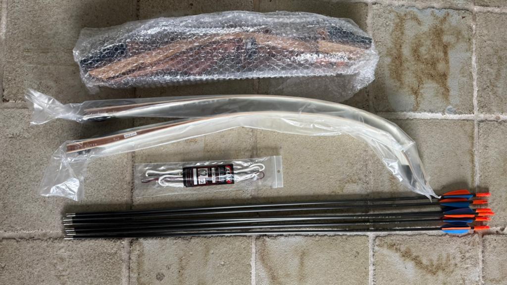 Nieuwe recurve handboog 20lbs, Sport en Fitness, Handboogschieten, Ophalen of Verzenden, Zo goed als nieuw, Recurveboog