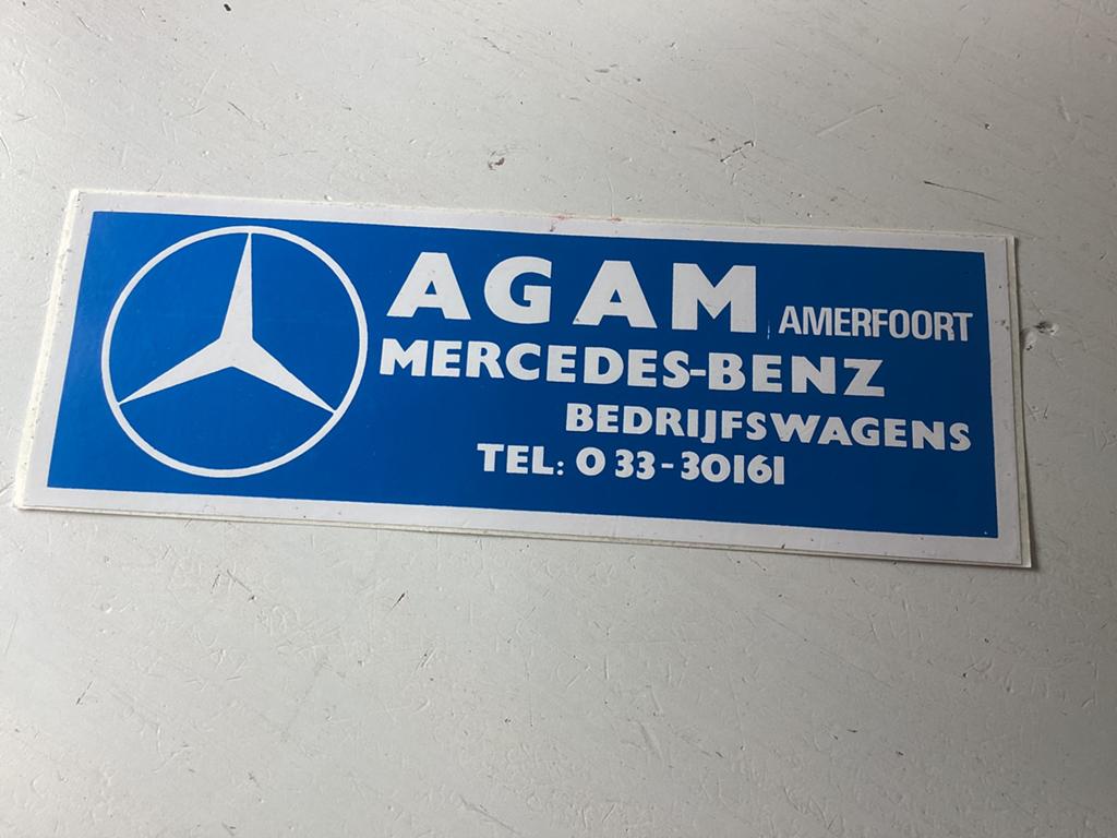 Sticker AGAM Mercedes-Benz Amersfoort, Verzenden, Zo goed als nieuw
