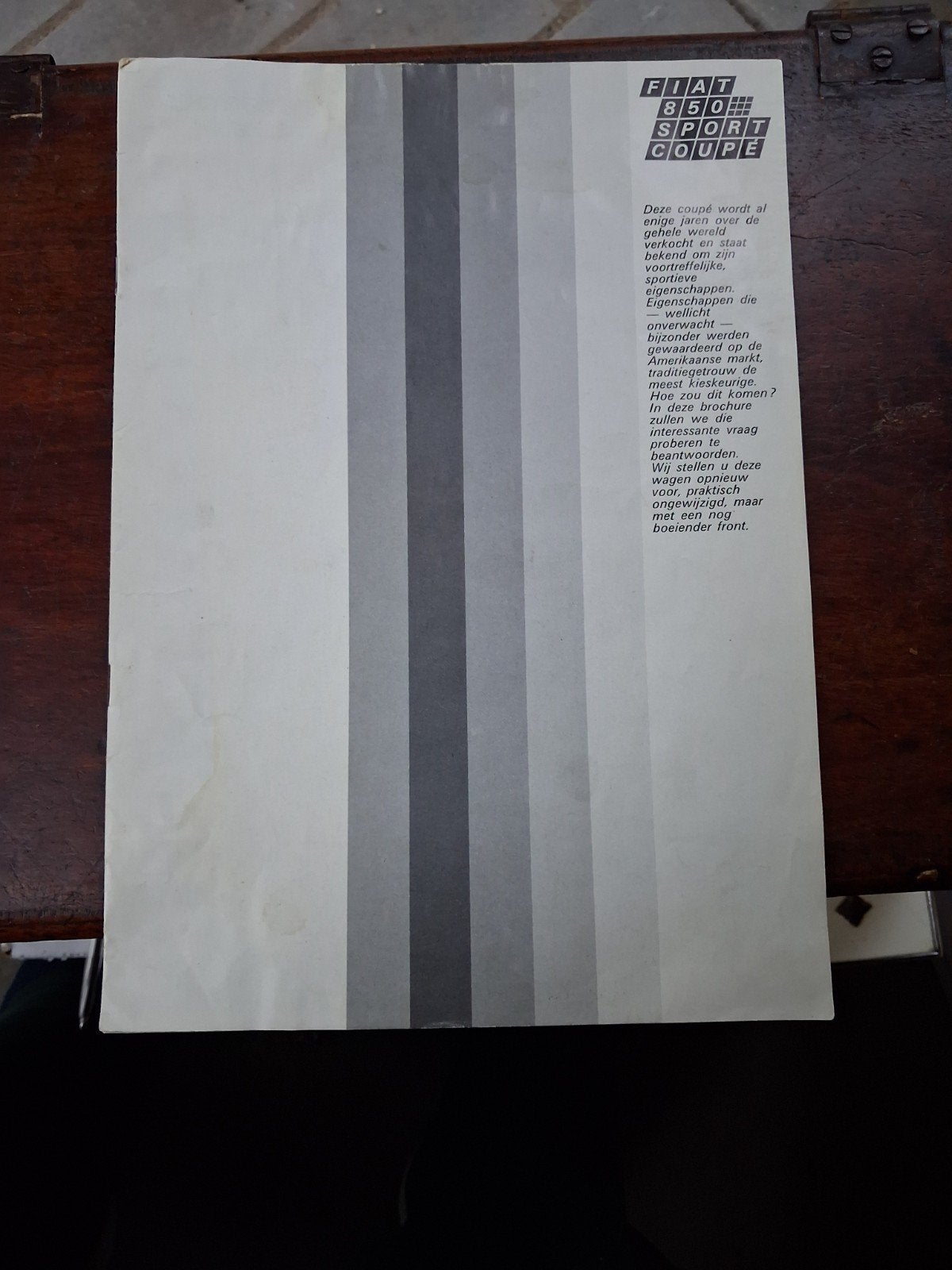 Zeldzame Fiat 850 Sport Coupé brochure (jaren '60), Ophalen of Verzenden, Zo goed als nieuw
