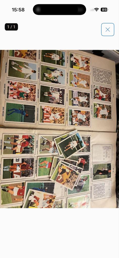 Voetbalplaatjes Van der Hout seizoen 72/73, Ophalen of Verzenden, Gebruikt, Overige binnenlandse clubs, Poster, Plaatje of Sticker