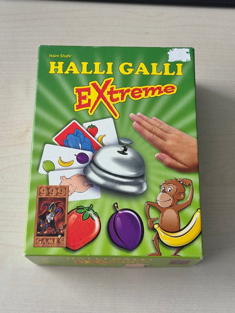 Halli Galli Extreme Kaartspel, Een of twee spelers, Ophalen of Verzenden, Zo goed als nieuw, 999 Games