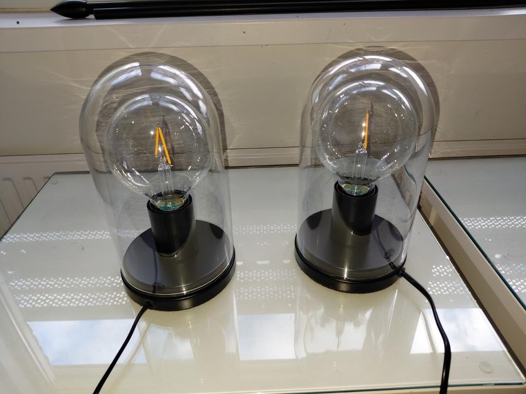 Ropudden lampen - Modern design, Modern, Industrieel, Verzenden, Zo goed als nieuw, Glas