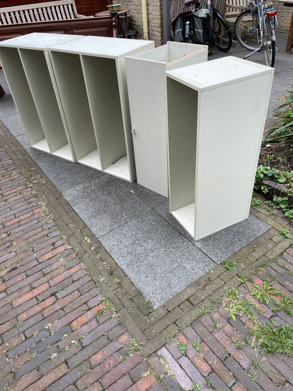 Set van 4 retro Pastoe kasten uit wandmeubel  van jaren ‘70, Ophalen, Gebruikt