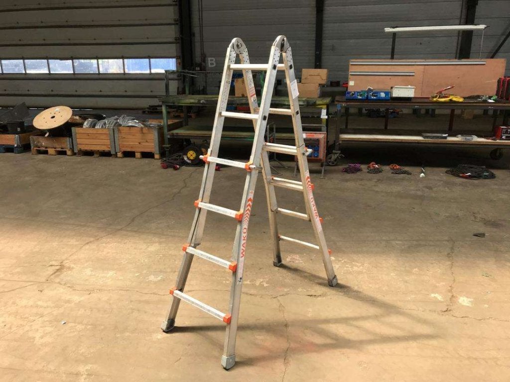 WAKU L-101 4x4 reformladder / telescoopladder aluminium, Gebruikt, Weijman, Ochten, Ladder