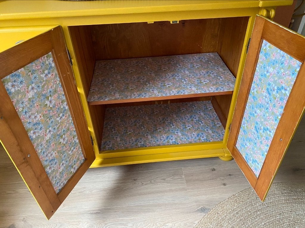 Commode okergeel, Ophalen, Gebruikt, 50 tot 70 cm, 100 cm of meer