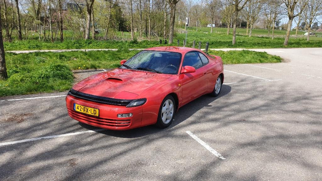 Toyota Celica 2.0 Turbo LB 4WD U9 1990 Rood, Auto's, 1998 cc, Stof, 4 cilinders, Handgeschakeld