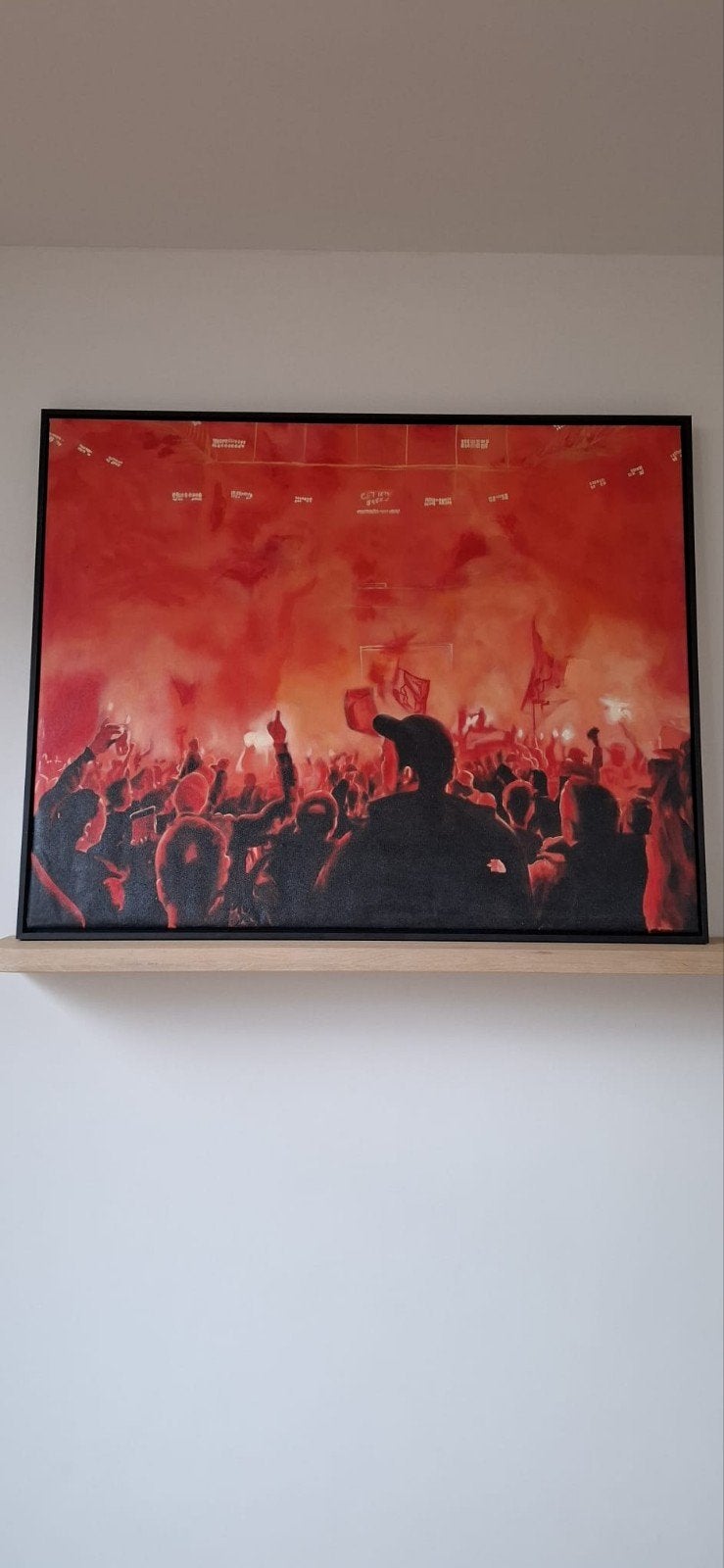 Ajax F-Side Handgeschilderd Schilderij 80x100cm, Ophalen of Verzenden