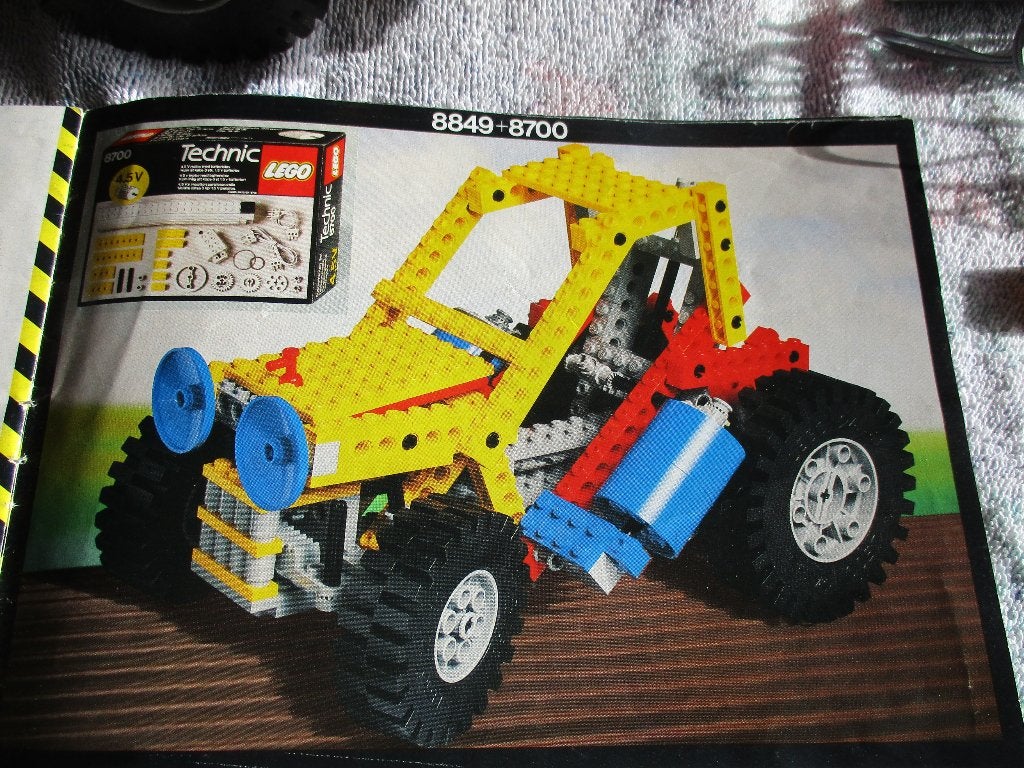 lego technic Set 8849 Tractor +8700 Expert Bouwer Power Pack, Ophalen of Verzenden, Gebruikt, Complete set, Lego