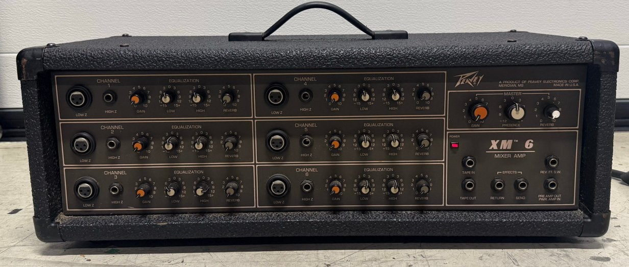 Peavey XM 6 Mixer Amp - Vintage Versterker, Muziek en Instrumenten, Mengpanelen, Ophalen of Verzenden, Gebruikt
