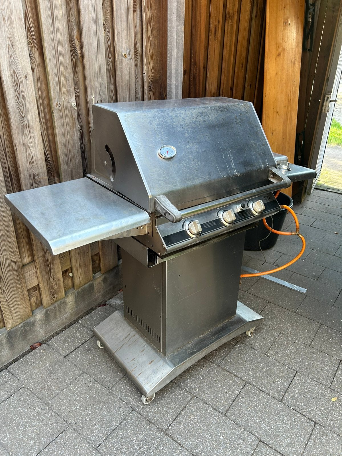 Buitenkeuken/BBQ RVS op gas, Ophalen, Gebruikt