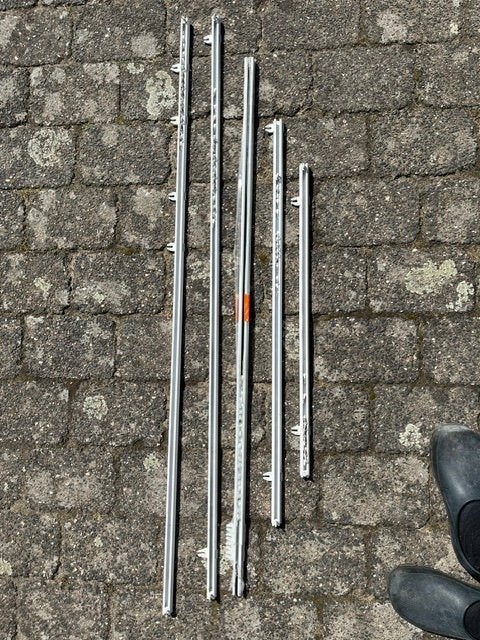 gordijnrails, Ophalen, Minder dan 50 cm, Wit, Zo goed als nieuw